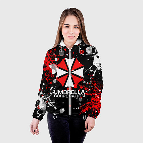 Женская куртка UMBRELLA CORPORATION / 3D-Белый – фото 4