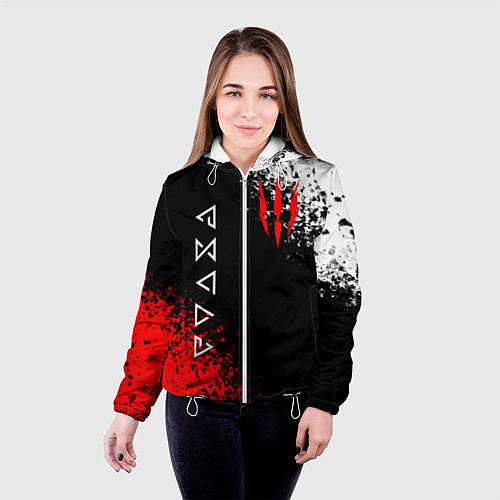 Женская куртка THE WITCHER / 3D-Белый – фото 4