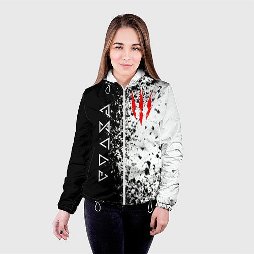 Женская куртка THE WITCHER / 3D-Белый – фото 4