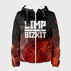 Куртка с капюшоном женская LIMP BIZKIT, цвет: 3D-белый
