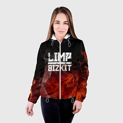 Куртка с капюшоном женская LIMP BIZKIT, цвет: 3D-белый — фото 2