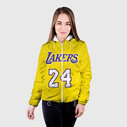 Куртка с капюшоном женская Kobe Bryant 24, цвет: 3D-белый — фото 2