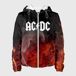 Куртка с капюшоном женская AC DC, цвет: 3D-белый