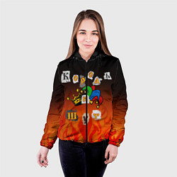 Куртка с капюшоном женская Король и Шут, цвет: 3D-черный — фото 2