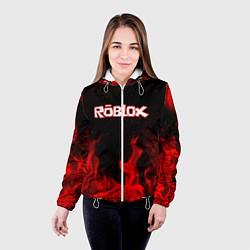 Куртка с капюшоном женская ROBLOX, цвет: 3D-белый — фото 2