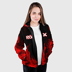 Куртка с капюшоном женская ROBLOX, цвет: 3D-черный — фото 2