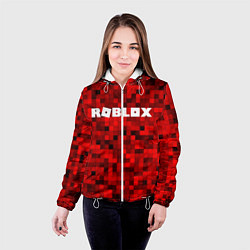 Куртка с капюшоном женская Roblox, цвет: 3D-белый — фото 2