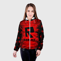 Куртка с капюшоном женская Roblox, цвет: 3D-белый — фото 2