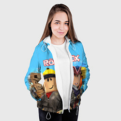 Куртка с капюшоном женская ROBLOX, цвет: 3D-белый — фото 2