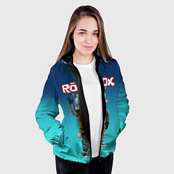 Куртка с капюшоном женская ROBLOX, цвет: 3D-черный — фото 2