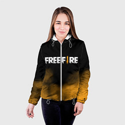Куртка с капюшоном женская Free fire, цвет: 3D-белый — фото 2