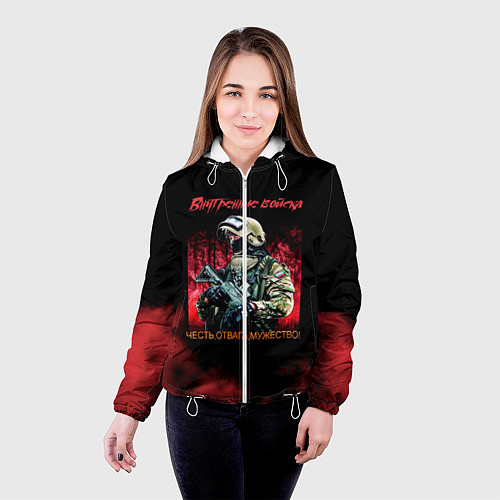 Женская куртка Внутренние войска / 3D-Белый – фото 4