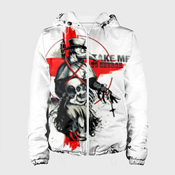 Куртка с капюшоном женская Чумной доктор, цвет: 3D-белый