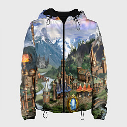 Куртка с капюшоном женская HEROES, цвет: 3D-черный