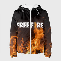 Куртка с капюшоном женская FREE FIRE, цвет: 3D-белый