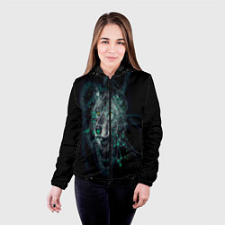 Куртка с капюшоном женская ВОЛК, цвет: 3D-черный — фото 2