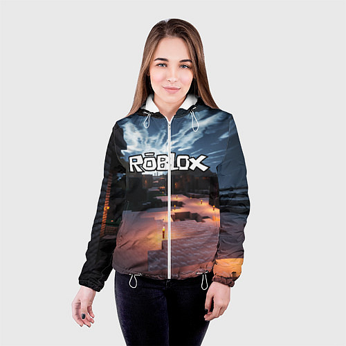 Женская куртка ROBLOX / 3D-Белый – фото 4