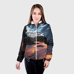 Куртка с капюшоном женская ROBLOX, цвет: 3D-белый — фото 2