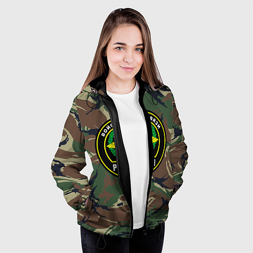 Женская куртка Войска связи / 3D-Черный – фото 3