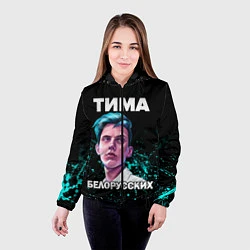 Куртка с капюшоном женская Тима Белорусских, цвет: 3D-черный — фото 2