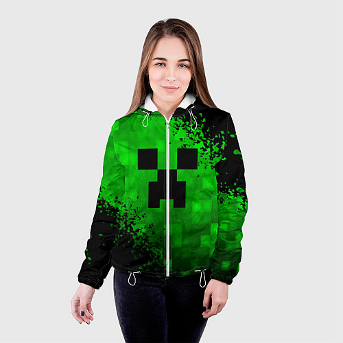 Женская куртка MINECRAFT / 3D-Белый – фото 4