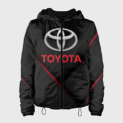 Куртка с капюшоном женская TOYOTA, цвет: 3D-черный