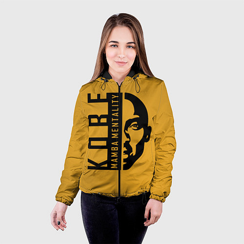 Женская куртка Kobe Mamba mentality / 3D-Черный – фото 4