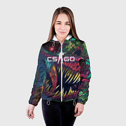 Куртка с капюшоном женская CS GO Hyper Beast, цвет: 3D-белый — фото 2