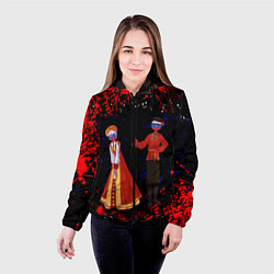 Куртка с капюшоном женская CountryHumans, цвет: 3D-черный — фото 2