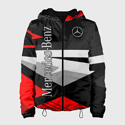 Куртка с капюшоном женская Mercedes-Benz, цвет: 3D-черный