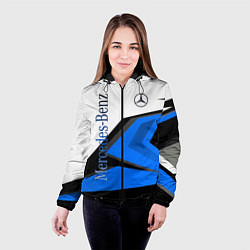 Куртка с капюшоном женская Mercedes-Benz, цвет: 3D-черный — фото 2