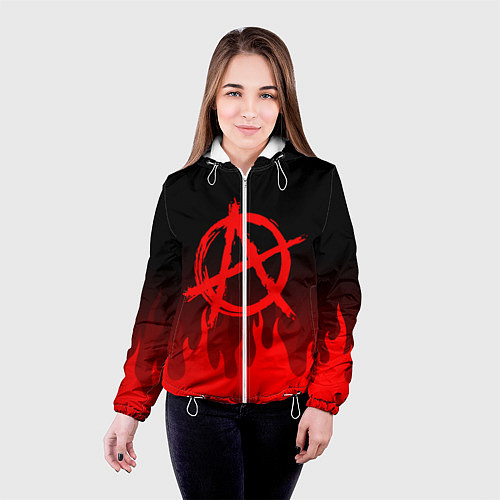 Женская куртка АНАРХИЯ / 3D-Белый – фото 4