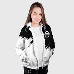 Куртка с капюшоном женская NISSAN, цвет: 3D-белый — фото 2