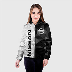 Куртка с капюшоном женская NISSAN, цвет: 3D-черный — фото 2