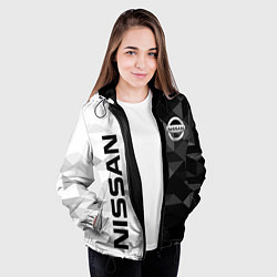 Куртка с капюшоном женская NISSAN, цвет: 3D-черный — фото 2