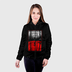Куртка с капюшоном женская Очень странные дела, цвет: 3D-черный — фото 2