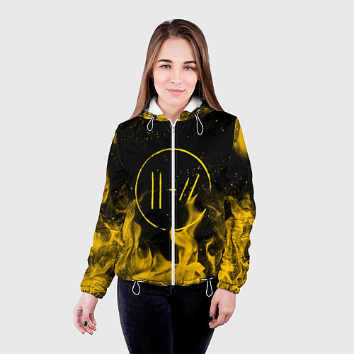 Женская куртка TWENTY ONE PILOTS / 3D-Белый – фото 4