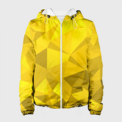 Куртка с капюшоном женская YELLOW ABSTRACT, цвет: 3D-белый