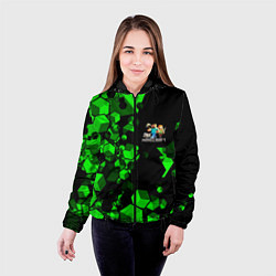 Куртка с капюшоном женская MINECRAFT, цвет: 3D-черный — фото 2