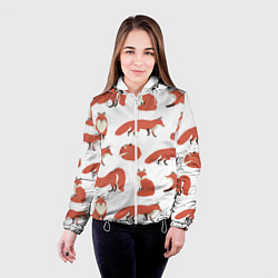 Куртка с капюшоном женская Лисий хвост, цвет: 3D-белый — фото 2