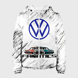 Куртка с капюшоном женская Volkswagen, цвет: 3D-белый