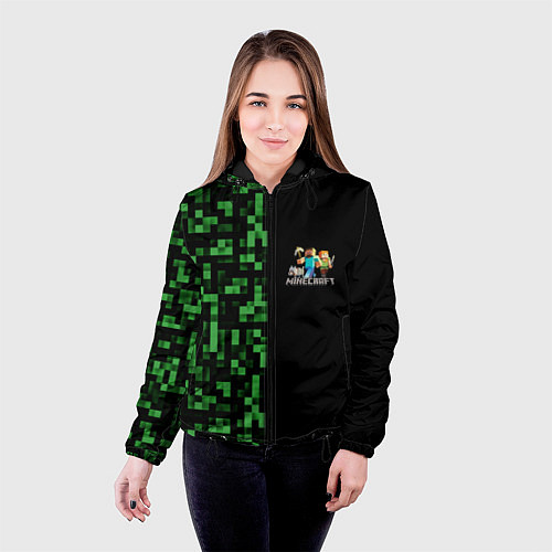 Женская куртка MINECRAFT / 3D-Черный – фото 4