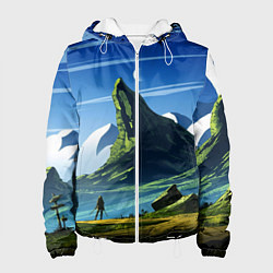 Куртка с капюшоном женская ЦИРИ, цвет: 3D-белый