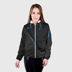 Куртка с капюшоном женская Audi RS, цвет: 3D-белый — фото 2