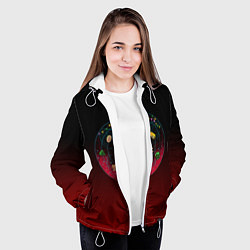 Куртка с капюшоном женская STRANGER THINGS, цвет: 3D-белый — фото 2