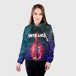 Куртка с капюшоном женская Metallicaспина, цвет: 3D-черный — фото 2