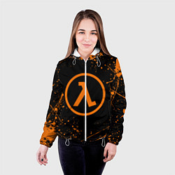 Куртка с капюшоном женская HALF-LIFE, цвет: 3D-белый — фото 2