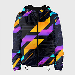 Куртка с капюшоном женская Modern Geometry, цвет: 3D-черный