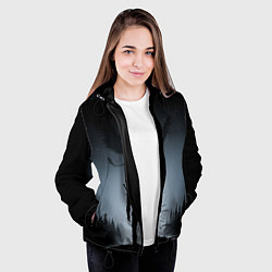 Куртка с капюшоном женская ВЕДЬМАК, цвет: 3D-черный — фото 2