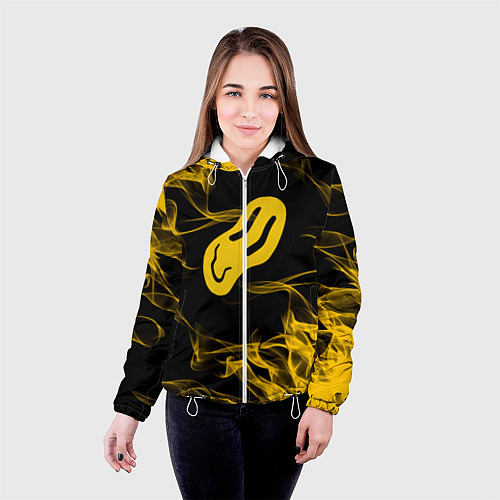 Женская куртка ПОШЛАЯ МОЛЛИ / 3D-Белый – фото 4